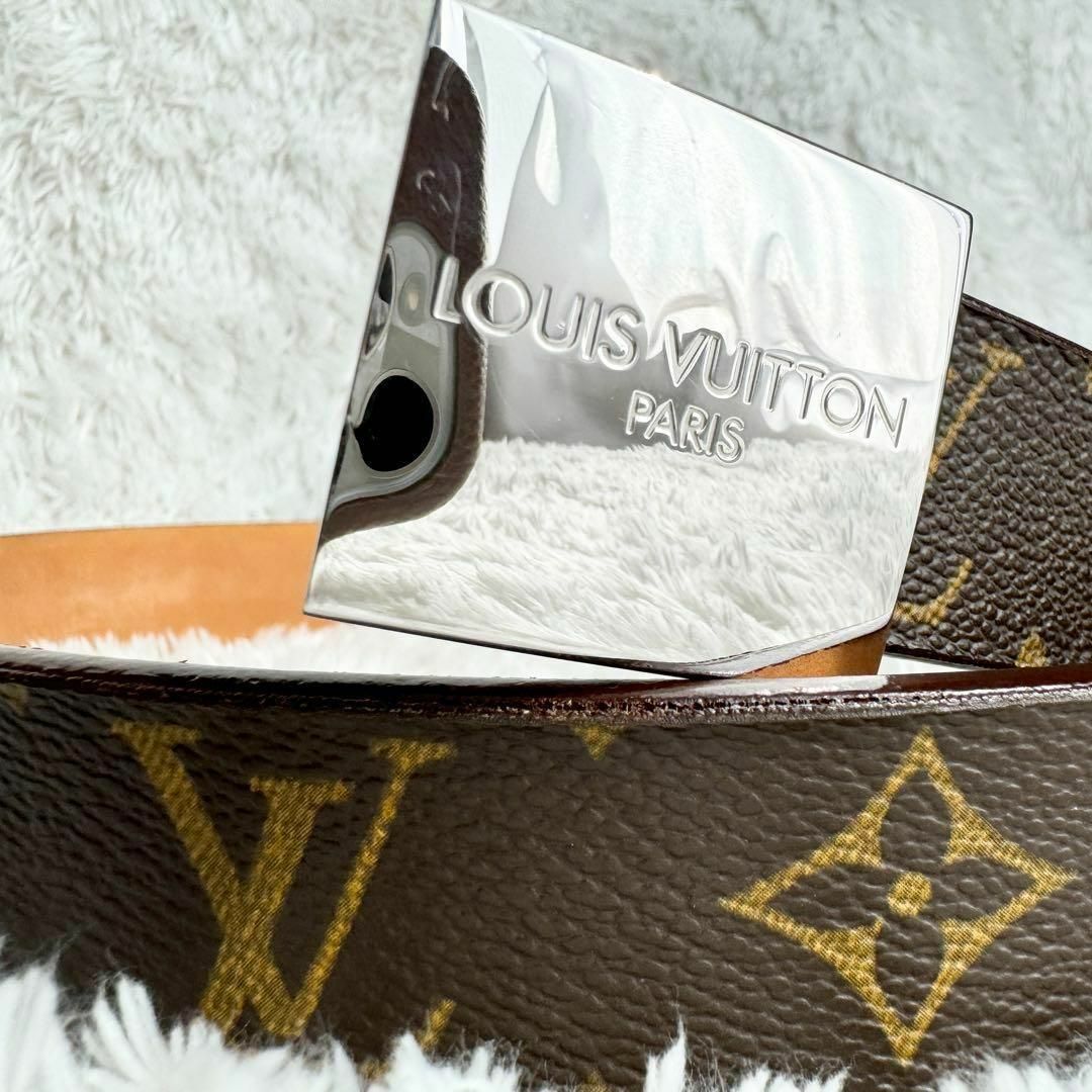 LOUIS VUITTON(ルイヴィトン)の【廃盤品&極美品】ルイヴィトン ベルト モノグラム サンチュール キャレ メンズのファッション小物(ベルト)の商品写真