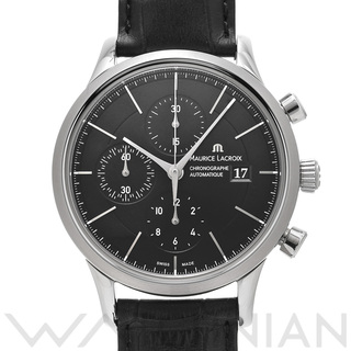モーリスラクロア(MAURICE LACROIX)の中古 モーリス ラクロア Maurice Lacroix LC6058-SS001-330 ブラック メンズ 腕時計(腕時計(アナログ))