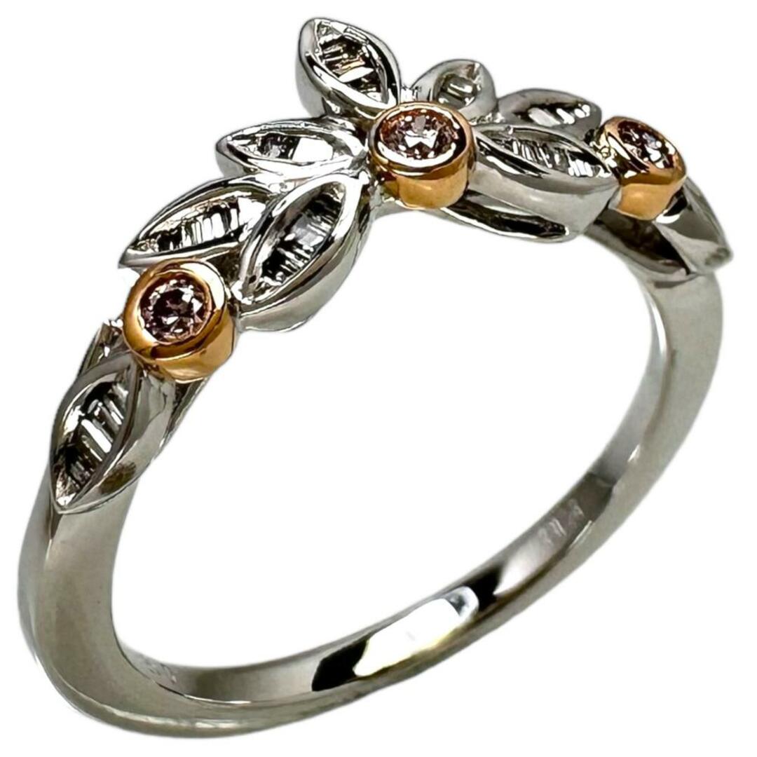 リング・指輪  K18WG ダイヤモンド・ピンクダイヤモンド レディースのアクセサリー(リング(指輪))の商品写真