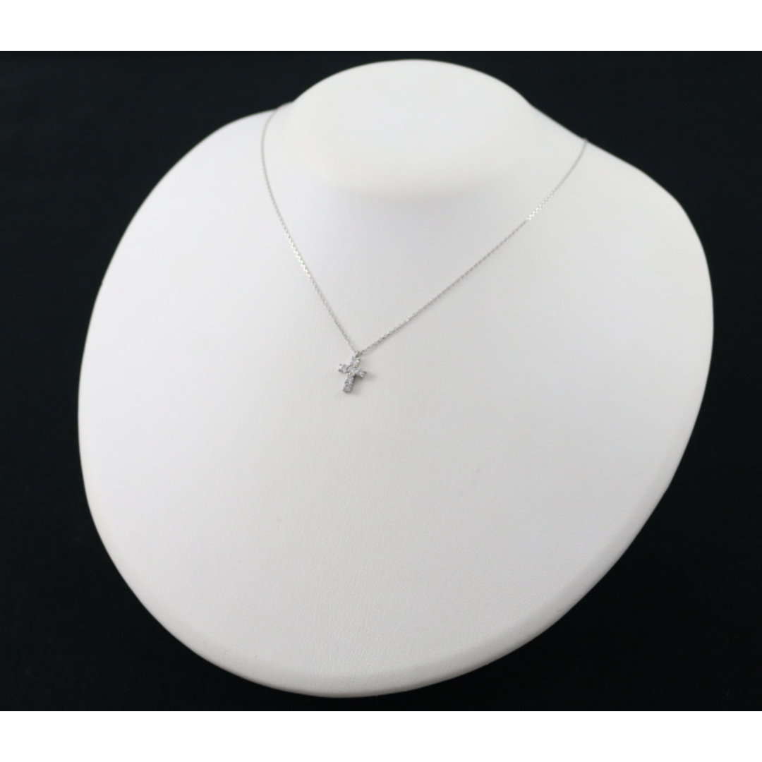 Vendome Aoyama(ヴァンドームアオヤマ)のヴァンドーム ネックレス ダイヤ ダイヤモンド 0.30ct クロス Pt900/Pt850  レディースのアクセサリー(ネックレス)の商品写真
