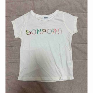 Bonpoint - Bonpoint ボンポワン パッチワーク ロゴTシャツ 4a 100