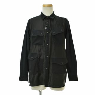 ホワイトマウンテニアリング(WHITE MOUNTAINEERING)の【WhiteMountaineering】MIXED FABRIC 長袖シャツ(シャツ)