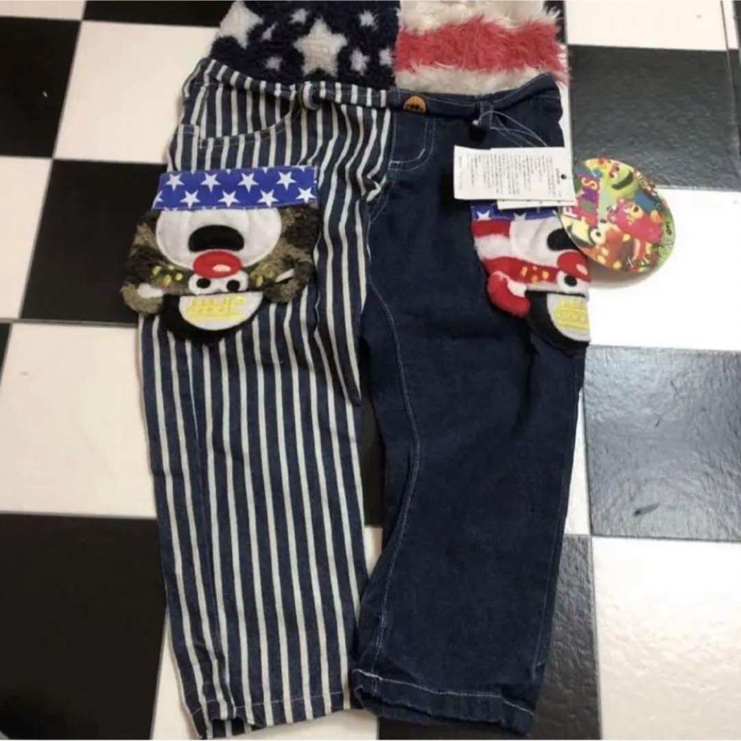 JAM(ジャム)のJAM 120 コシバキ デニム アメリカン カモフラ キッズ/ベビー/マタニティのキッズ服男の子用(90cm~)(パンツ/スパッツ)の商品写真