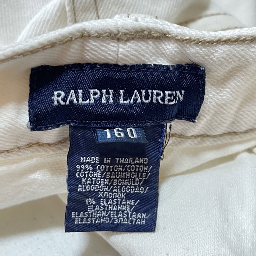 Ralph Lauren(ラルフローレン)のラルフローレン　160cm　ホワイトデニム　ミニスカート　レース　刺繍デコ キッズ/ベビー/マタニティのキッズ服女の子用(90cm~)(スカート)の商品写真