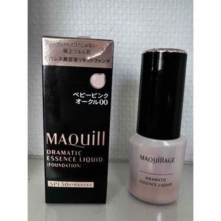 マキアージュ(MAQuillAGE)のマキアージュ ドラマティックエッセンスリキッド ベビーピンクオークル00(25m(ファンデーション)