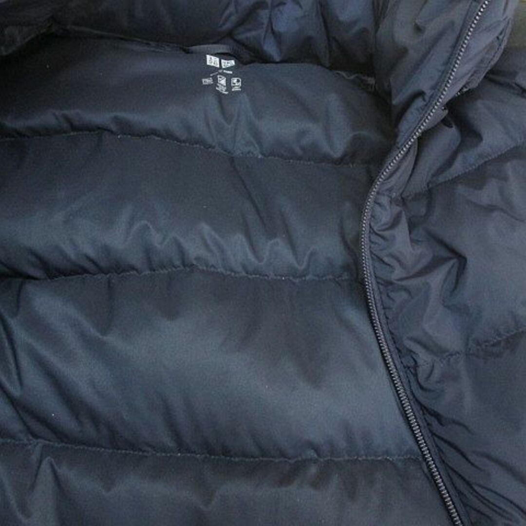 UNIQLO(ユニクロ)のUNIQLO ロング丈 ダウンコート XL ネイビー 紺系 ジップアップ レディースのジャケット/アウター(ダウンコート)の商品写真