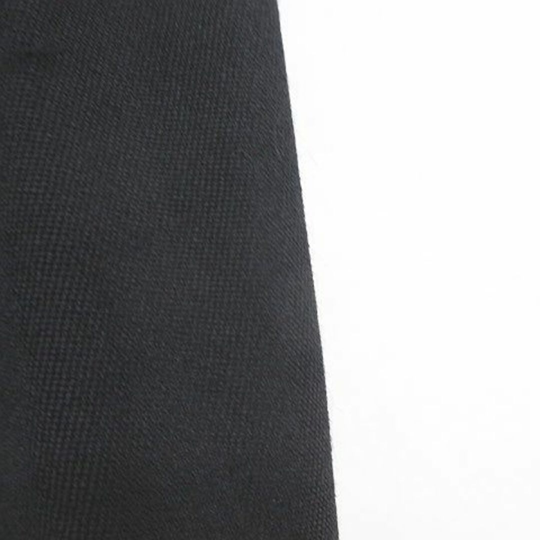 PINK HOUSE(ピンクハウス)のピンクハウス ミモレ丈 ラップスカート フレアスカート 黒系 ブラック リボン レディースのスカート(ロングスカート)の商品写真