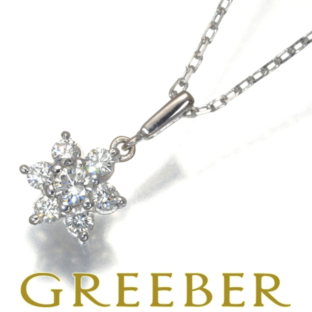 ミキモト ネックレス ダイヤ ダイヤモンド 0.34ct フラワー ミキモト ネックレス ダイヤ ダイヤモンド 0.34ct フラワー