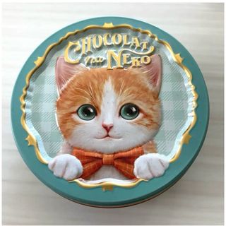 モロゾフ(モロゾフ)の猫　小物入れ　モロゾフ　空き缶　　　　ショコラな猫　むじゃきなソラ　収納(小物入れ)