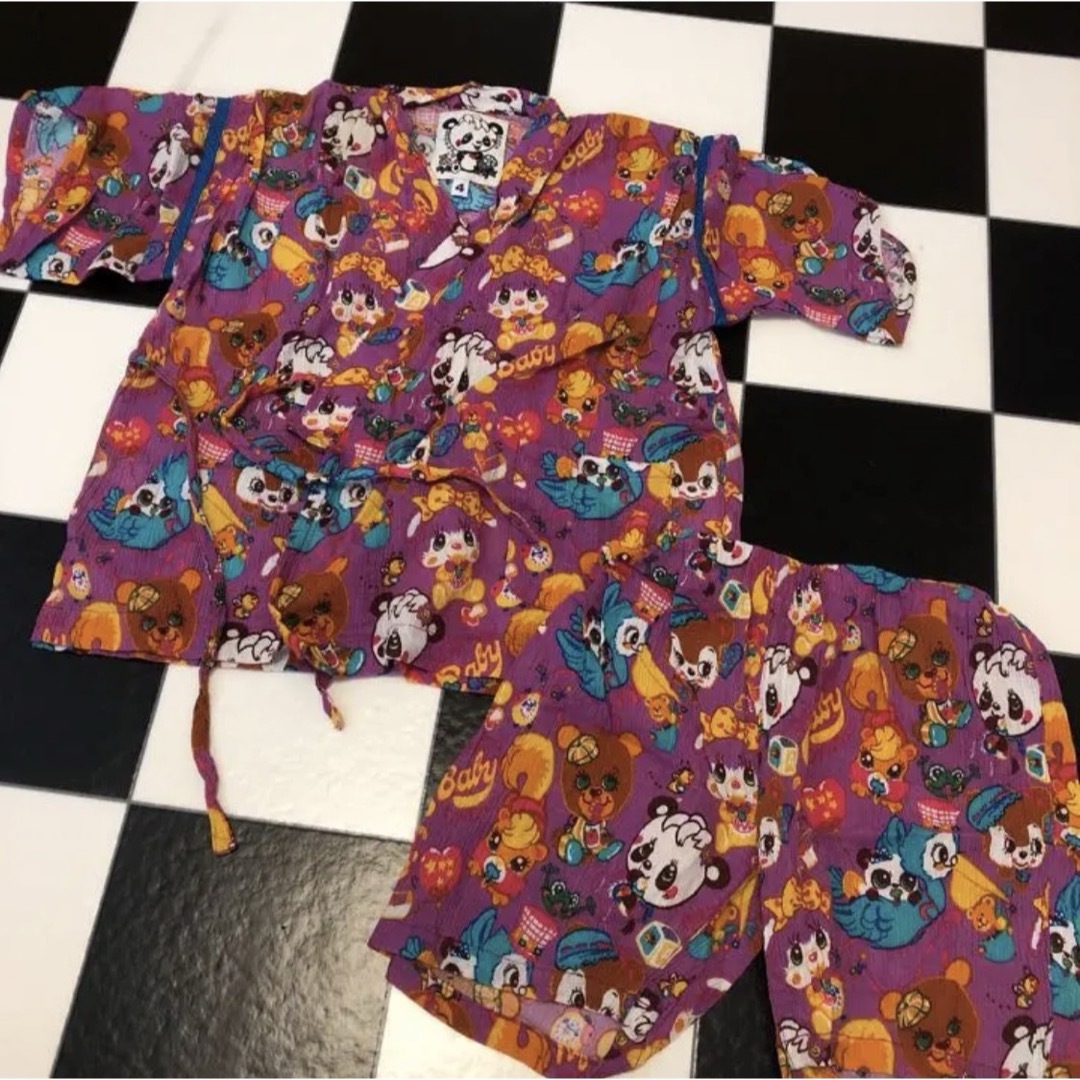 GrandGround(グラグラ)のグラグラ 甚平 100 ピンク キッズ/ベビー/マタニティのキッズ服男の子用(90cm~)(甚平/浴衣)の商品写真