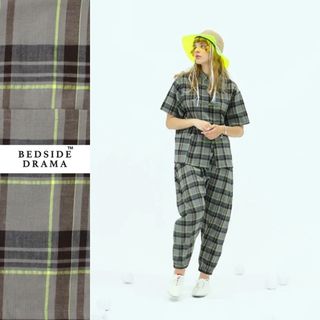 ベッドサイドドラマ(bedsidedrama)のbedsidedrama   Checked China shirt(シャツ/ブラウス(半袖/袖なし))