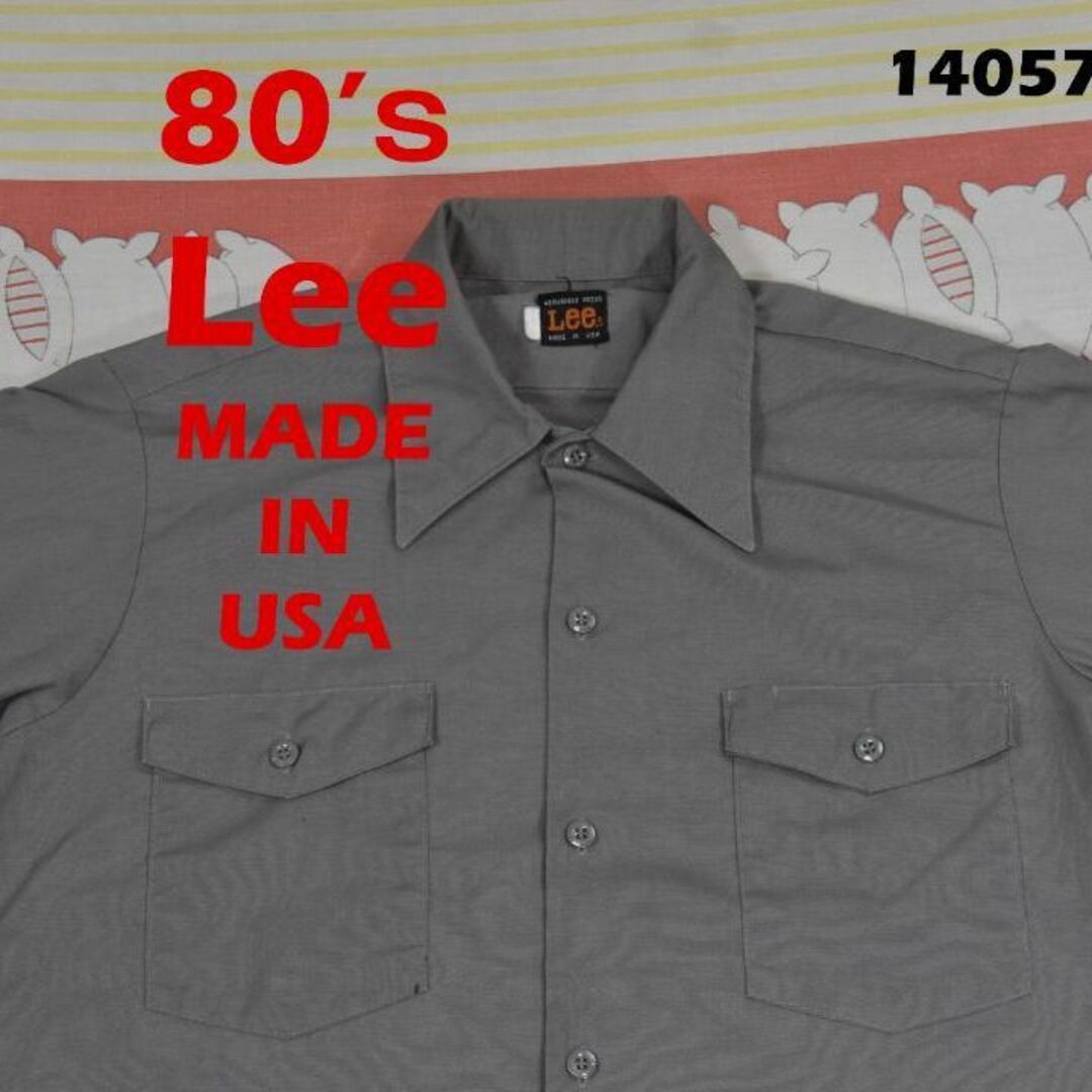 Lee(リー)のLee 80’ｓ ワークシャツ 14057c USA製 ビンテージ 80 00 メンズのトップス(シャツ)の商品写真