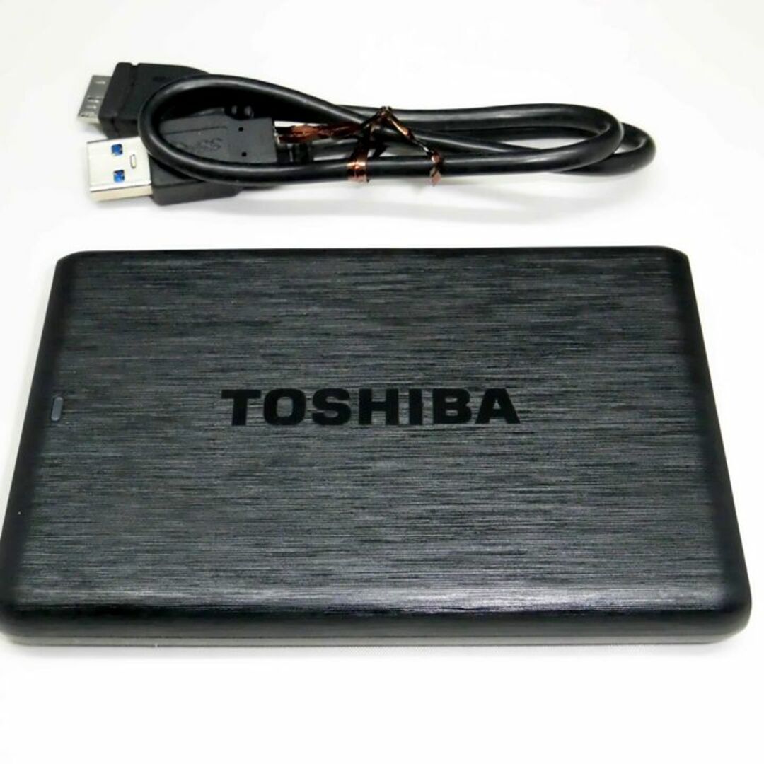 東芝(トウシバ)のTOSHIBA ポータブル外付けHDD 1TB スマホ/家電/カメラのPC/タブレット(PC周辺機器)の商品写真
