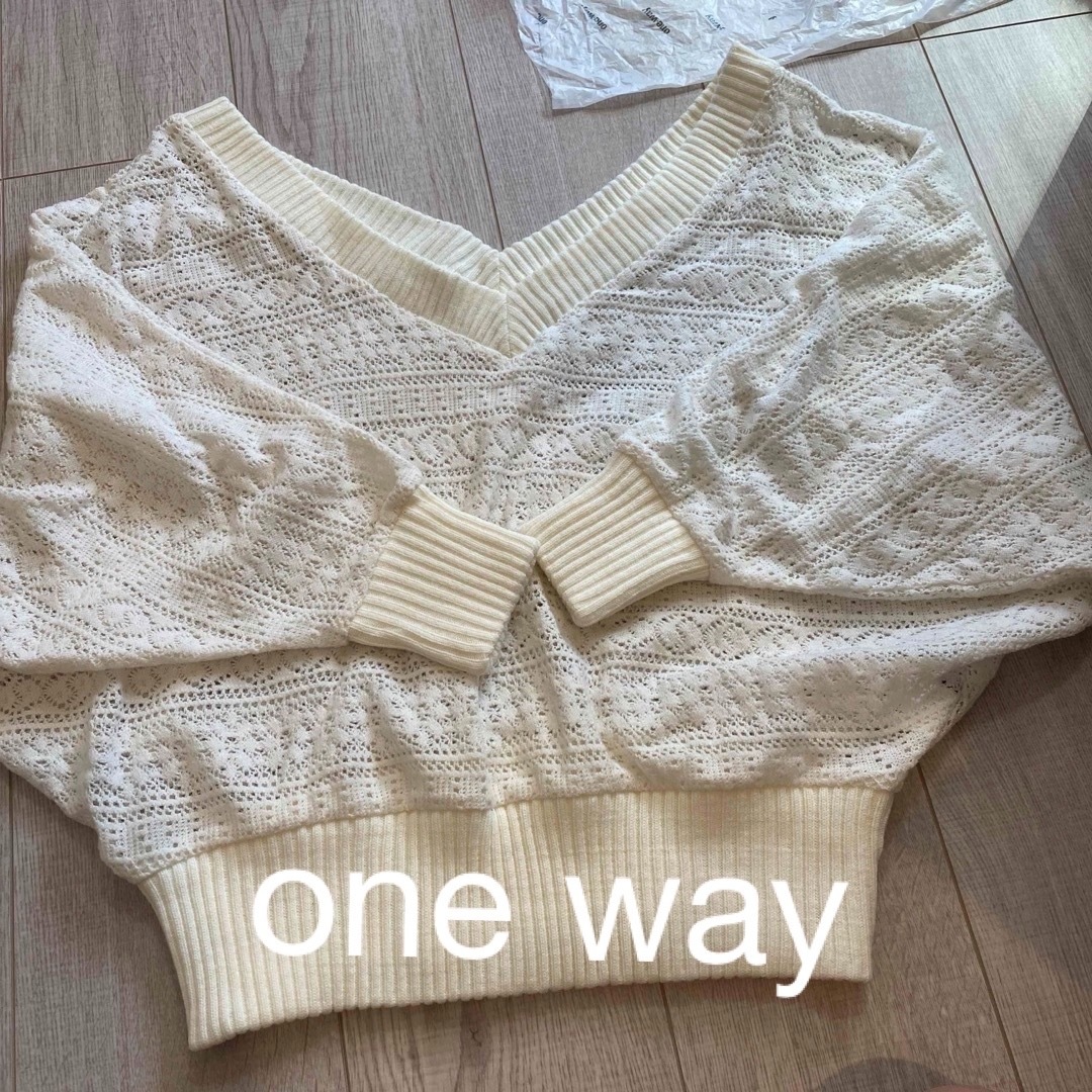 one*way(ワンウェイ)のone way オフショルトップス レディースのトップス(ニット/セーター)の商品写真