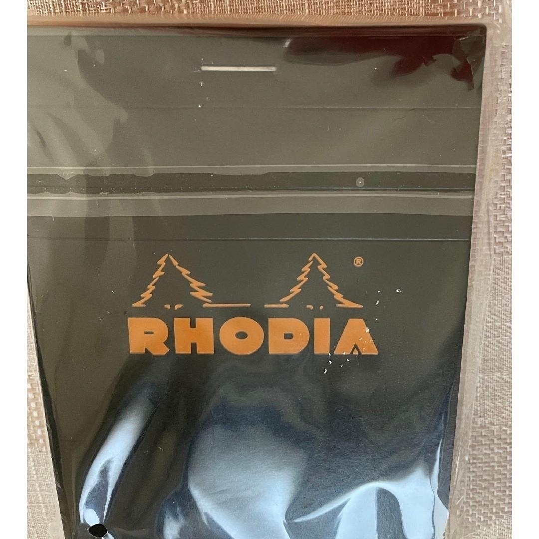 RHODIA(ロディア)のロディア メモ帳  オレンジとブラック2冊セット インテリア/住まい/日用品の文房具(ノート/メモ帳/ふせん)の商品写真