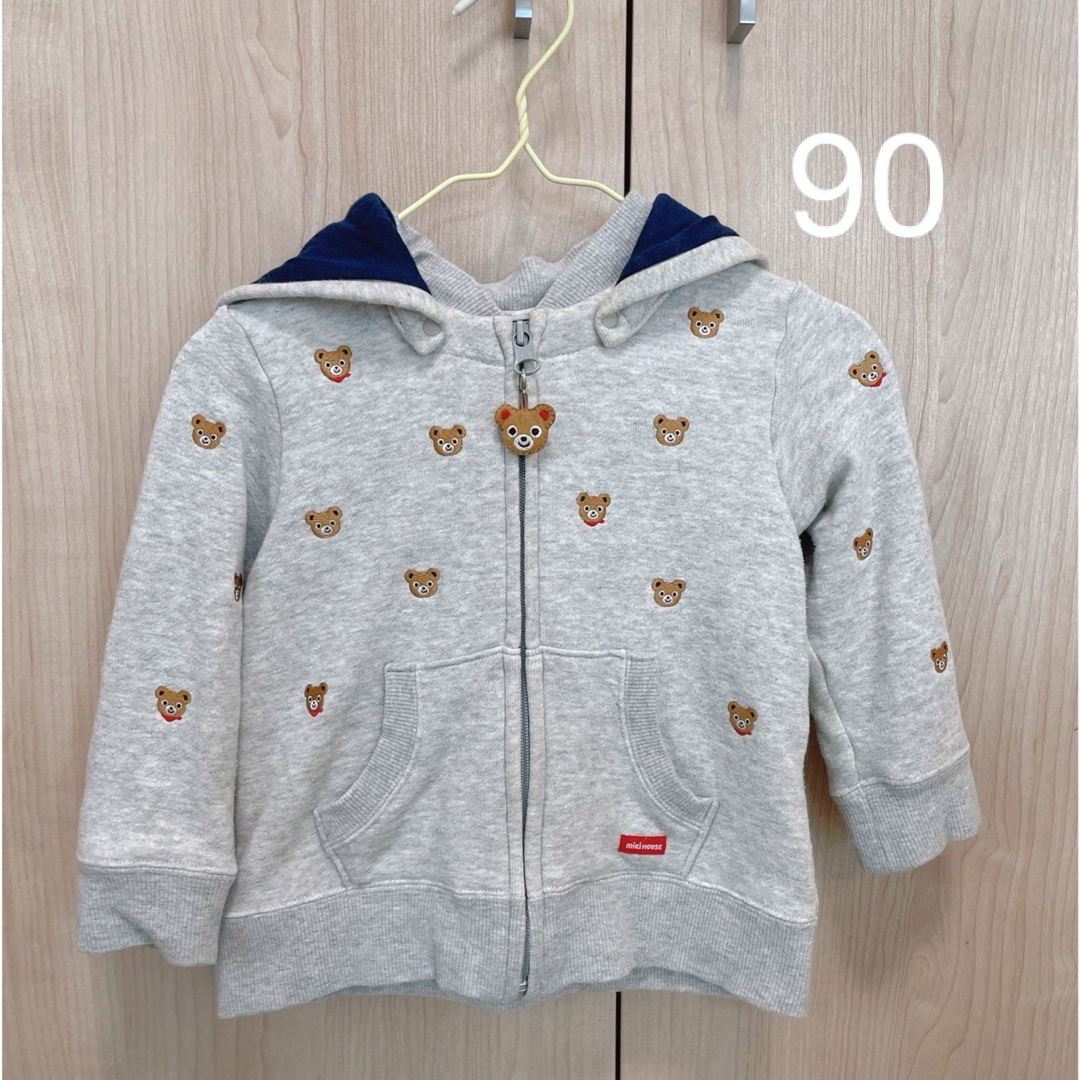 mikihouse(ミキハウス)のミキハウス　パーカー　　サイズ90 キッズ/ベビー/マタニティのキッズ服男の子用(90cm~)(ジャケット/上着)の商品写真