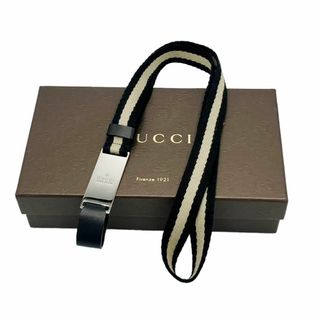 グッチ(Gucci)の⭐️良品⭐️ グッチ ロゴプレート シェリーライン ネックストラップ(キーホルダー)