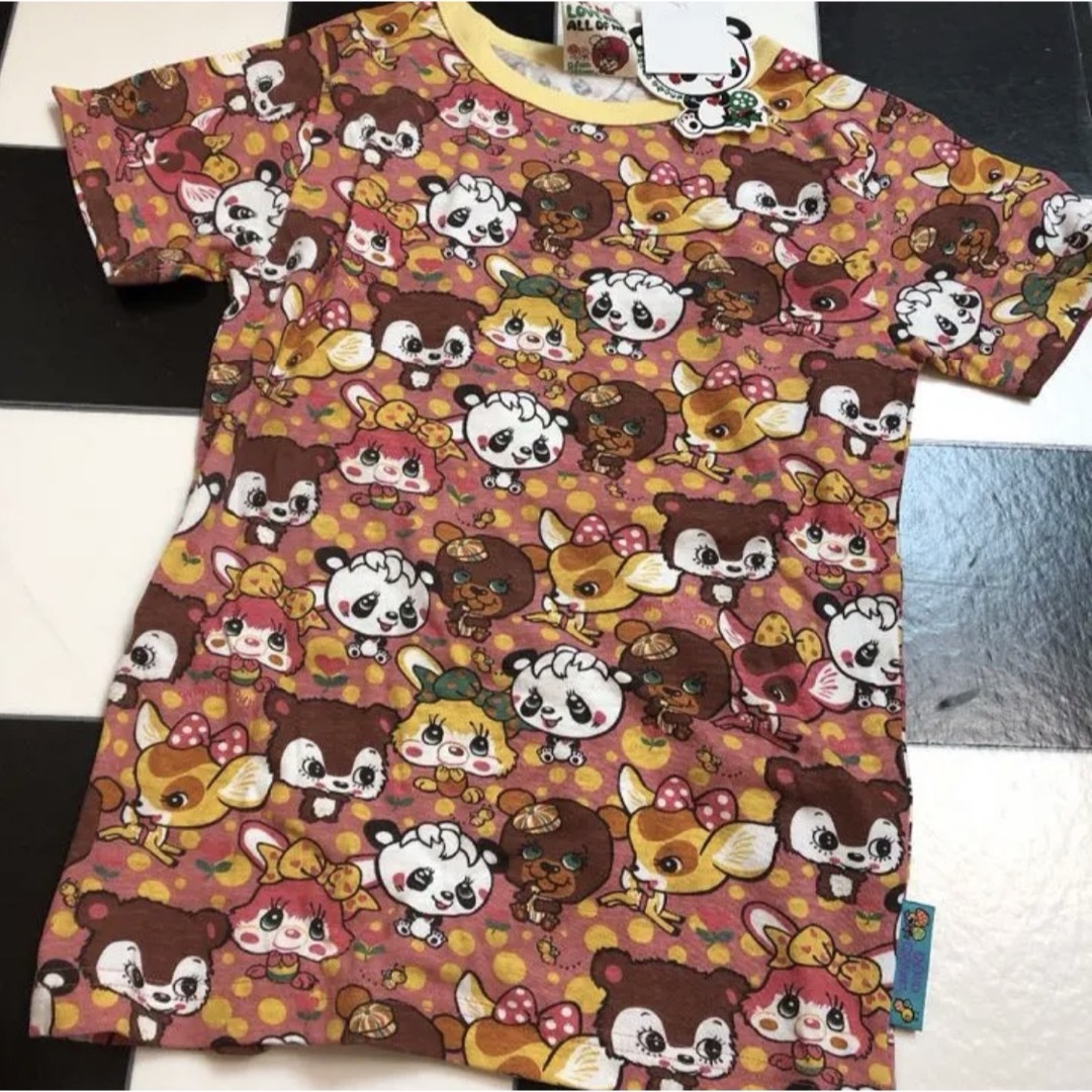 GrandGround(グラグラ)のグラグラ 140 Tシャツ 総柄 キッズ/ベビー/マタニティのキッズ服女の子用(90cm~)(Tシャツ/カットソー)の商品写真