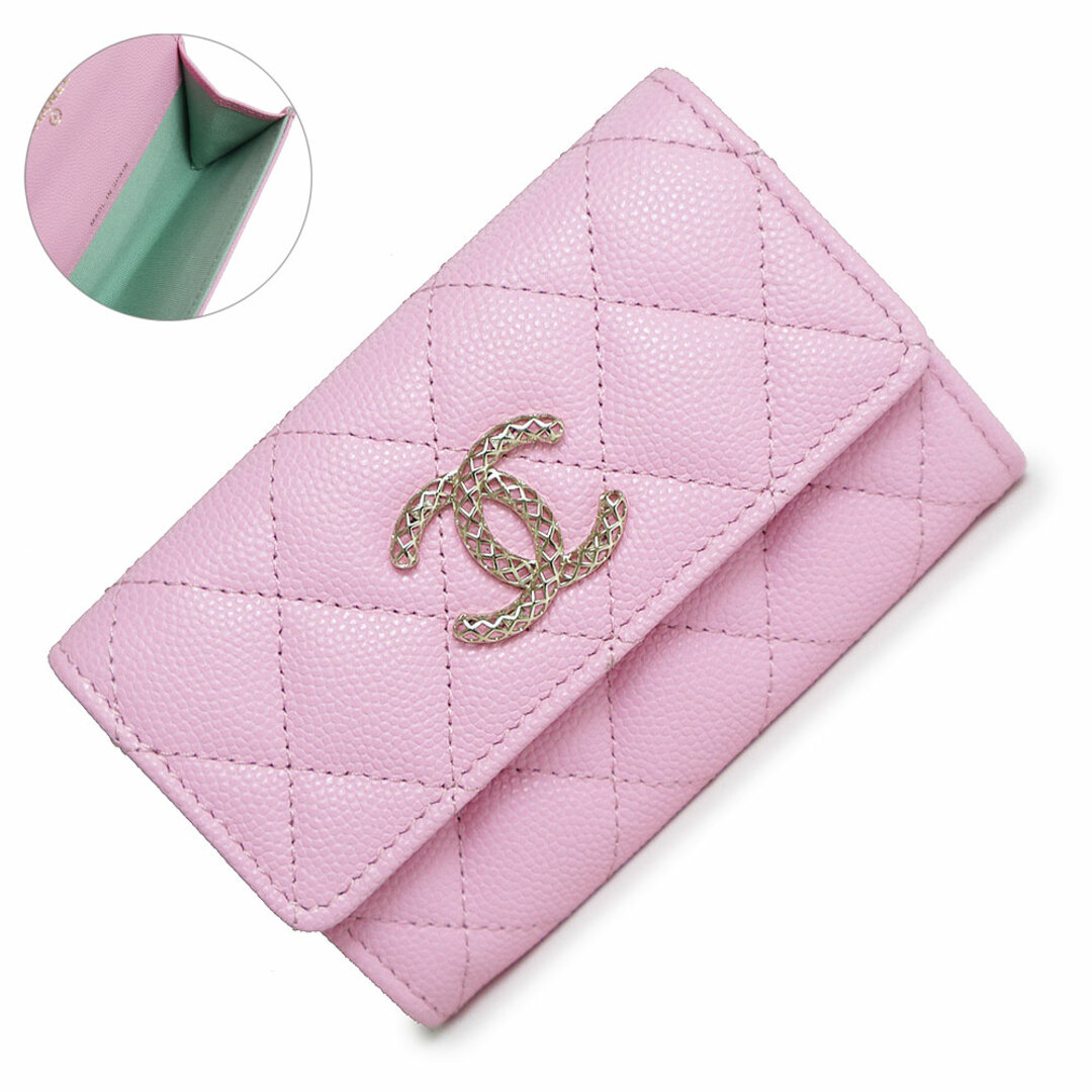CHANEL - シャネル マトラッセ メッシュ ココマーク カードケース 名刺 CHANEL - シャネル マトラッセ メッシュ ココマーク カードケース 名刺