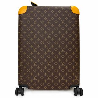 ルイヴィトン(LOUIS VUITTON)のルイ ヴィトン ホライゾン 55 キャリーバッグ  キャリーケース モノグラムマカサー レザー ブラウン オレンジ 茶 ブラック金具 M10267 LOUIS VUITTON（新品・未使用品）(スーツケース/キャリーバッグ)