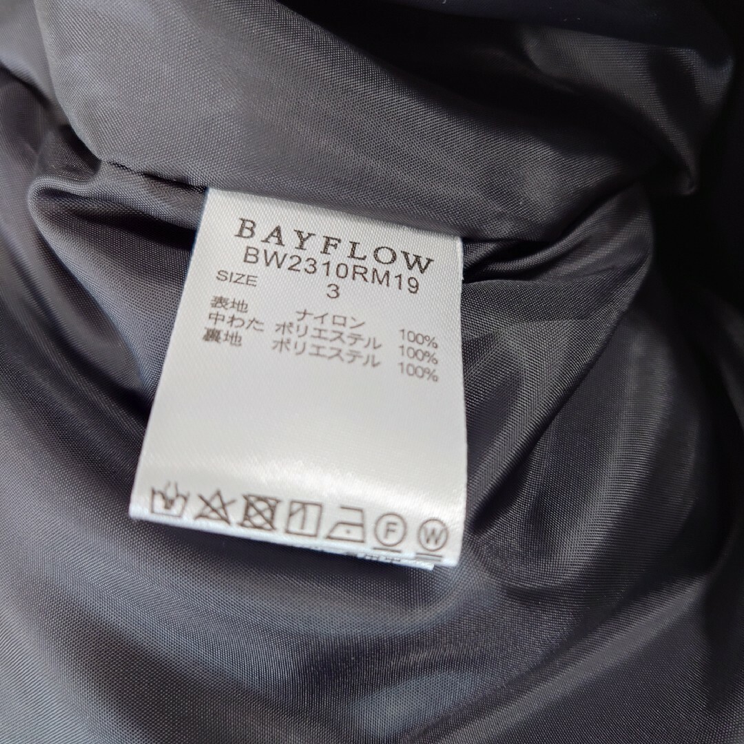 BAYFLOW(ベイフロー)の【新品未使用タグ付き】BAYFLOW　モンスターコート　マフラー付　ブラック レディースのジャケット/アウター(ダウンコート)の商品写真