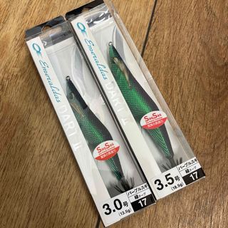 ダイワ(DAIWA)の実績カラー　ダイワ　エメラルダスダートⅡ 3.0号　3.5号　パープルスギ　緑(ルアー用品)