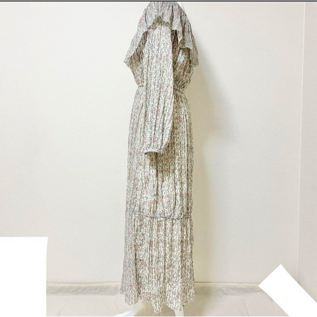 【タグ付】MOUSSYマウジーSHEER FLOWER LONG DRESS