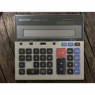 シャープ(SHARP)のシャープ 加算機　実務電卓 デスクトップタイプ 12桁 CS-2130L(オフィス用品一般)