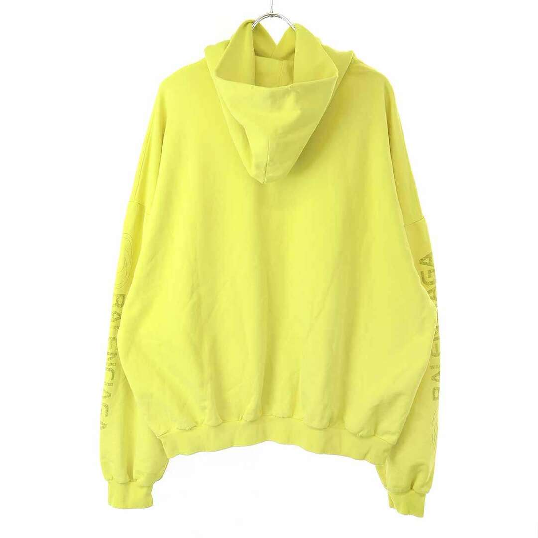 Balenciaga(バレンシアガ)のBALENCIAGA バレンシアガ 24SS SURFER ROUND HOODIE ロゴプリントプルオーバー パーカー 761458 TPVM5 イエロー 3 メンズのトップス(パーカー)の商品写真