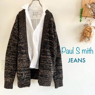 Paul Smith - PaulSmith カーディガン　厚手　ダークブラウン　