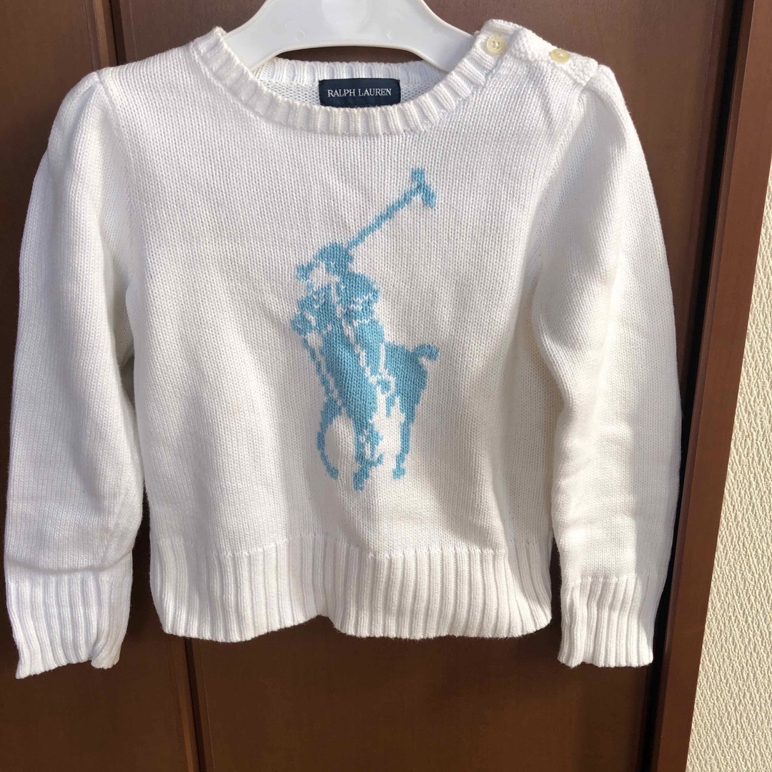 Ralph Lauren(ラルフローレン)のラルフローレンビッグポニーニット キッズ/ベビー/マタニティのキッズ服女の子用(90cm~)(ニット)の商品写真