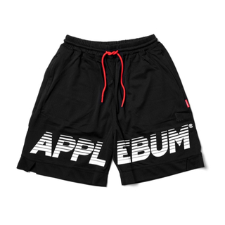 applebum logo basketball mesh shorts