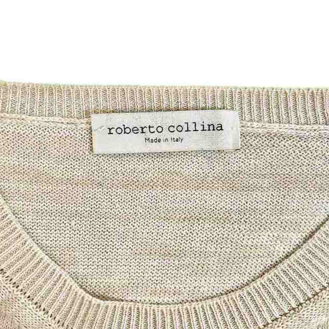 ROBERTO COLLINA(ロベルトコリーナ)のロベルトコリーナ サマー セーター コットン 約S相当 ベージュ系 メンズのトップス(ニット/セーター)の商品写真