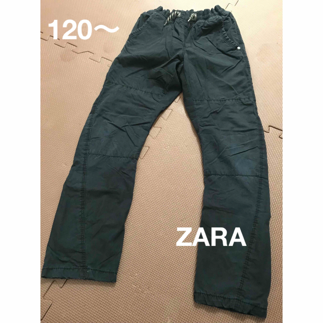 ZARA(ザラ)のZARA　パンツ　長ズボン　黒　裏地あり　120〜 キッズ/ベビー/マタニティのキッズ服男の子用(90cm~)(パンツ/スパッツ)の商品写真