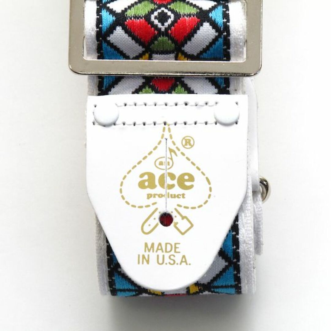 新品 ギターストラップ ACE復刻版 ACE-3 STAINED GLASS 楽器のギター(ストラップ)の商品写真