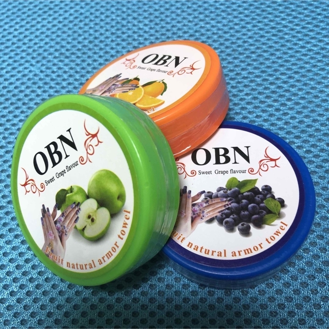 OBNのネイルリムーバー ネイルオフ拭きシート3個セット コスメ/美容のネイル(除光液)の商品写真