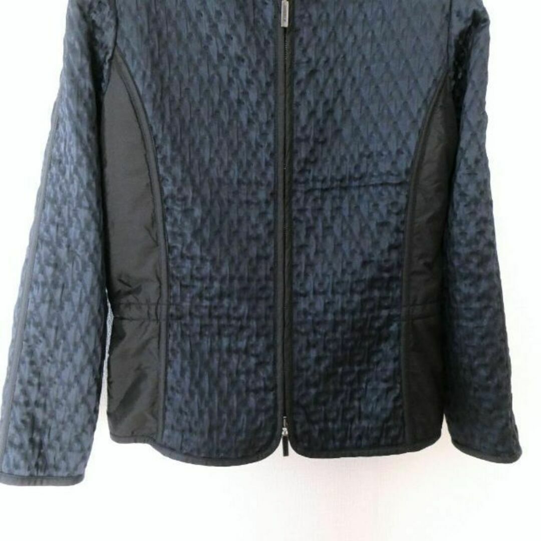Jil Sander(ジルサンダー)の極美品 ジルサンダー ノーカラー ダブルジップ 中綿 パデッドジャケット レディースのジャケット/アウター(ブルゾン)の商品写真