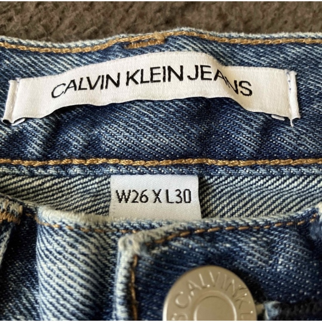 Calvin Klein(カルバンクライン)のCalvin Klein パッチワーク ストレート ジーンズ  26インチ レディースのパンツ(デニム/ジーンズ)の商品写真