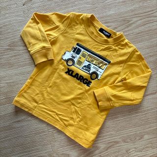 エクストララージキッズ(XLARGE KIDS)のXLARGE KIDS  長袖　Tシャツ  カットソー　100  イエロー(Tシャツ/カットソー)