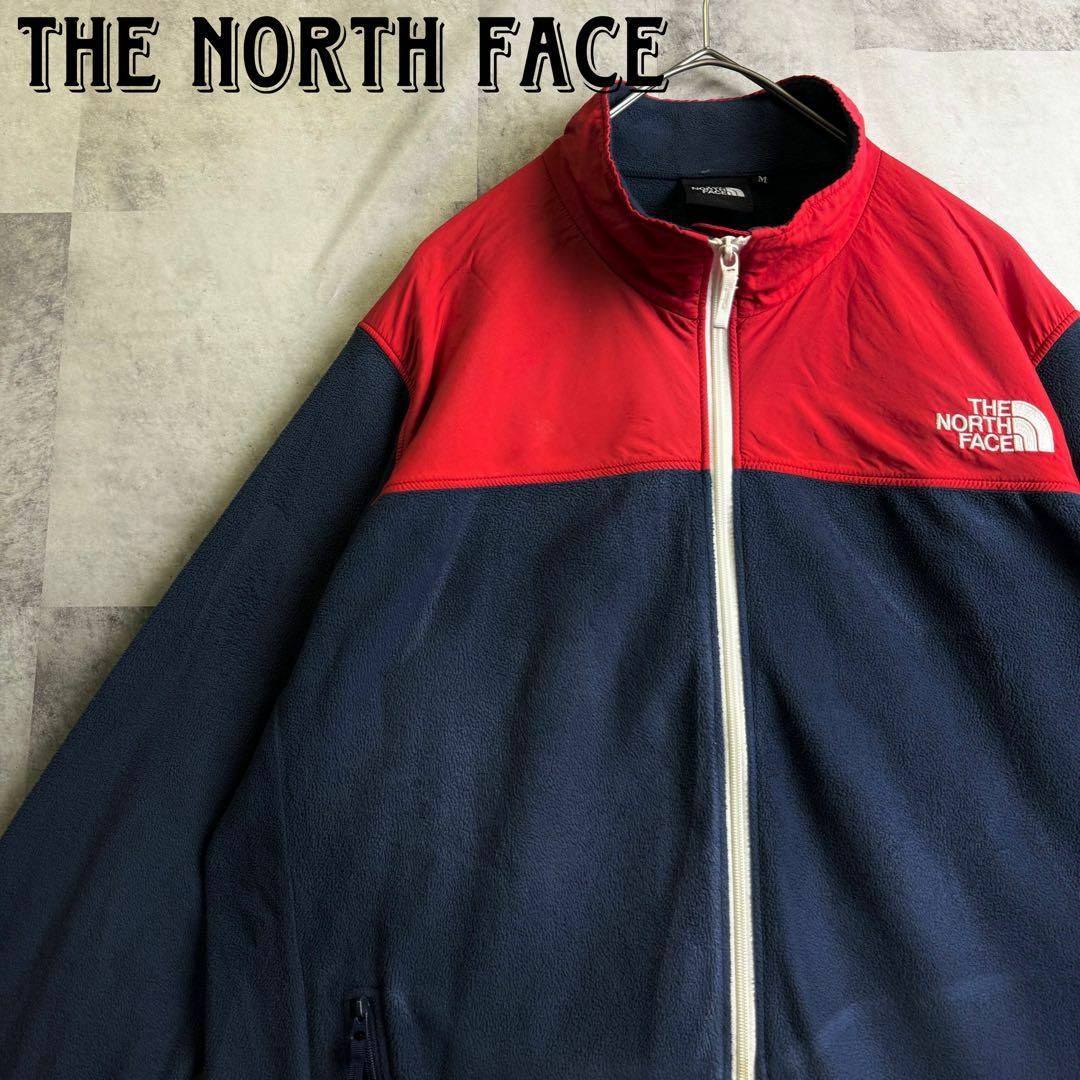 THE NORTH FACE(ザノースフェイス)の希少カラー ノースフェイス フリース デナリジャケット ネイビー×オレンジ M メンズのジャケット/アウター(ブルゾン)の商品写真