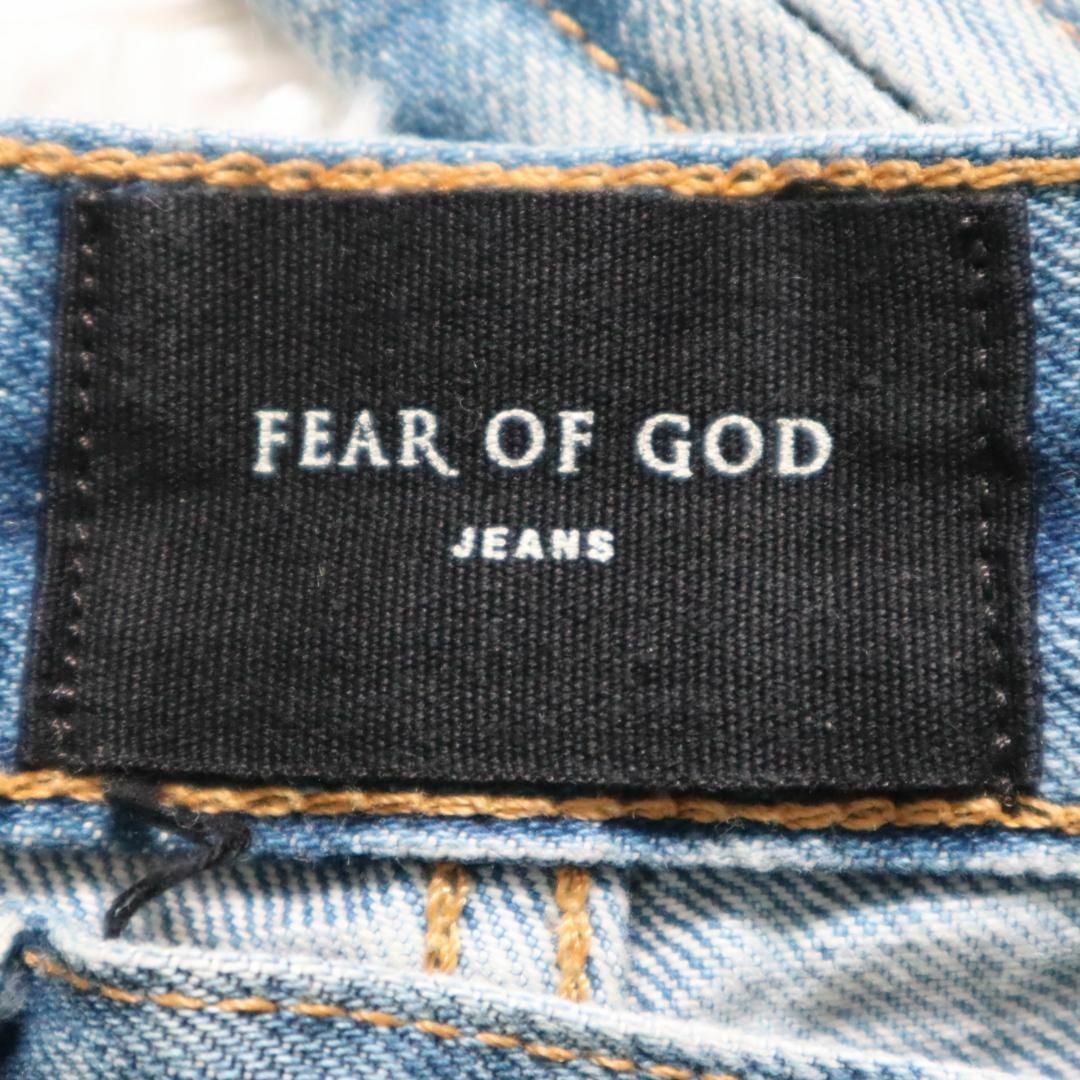 FEAR OF GOD(フィアオブゴッド)のFEAR OF GOD ホーリー ウォーター 裾ジップ デニムパンツ インディゴ メンズのパンツ(デニム/ジーンズ)の商品写真