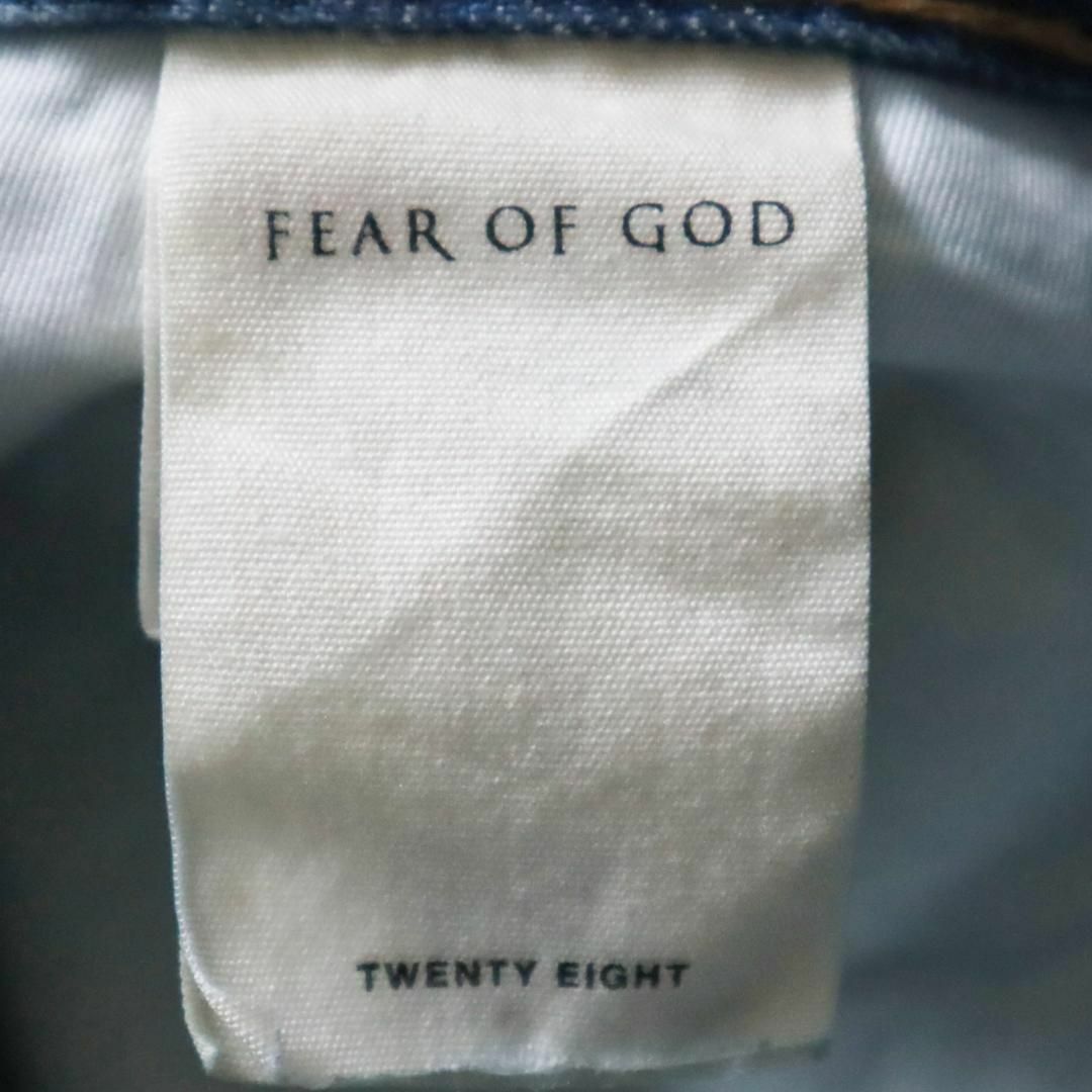 FEAR OF GOD(フィアオブゴッド)のFEAR OF GOD ホーリー ウォーター 裾ジップ デニムパンツ インディゴ メンズのパンツ(デニム/ジーンズ)の商品写真