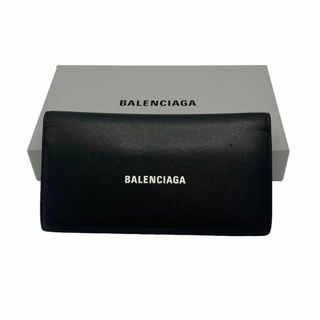 バレンシアガ(Balenciaga)の⭐️良品⭐️ バレンシアガ エブリデイ ロゴ 二つ折り長財布 ブラック(長財布)