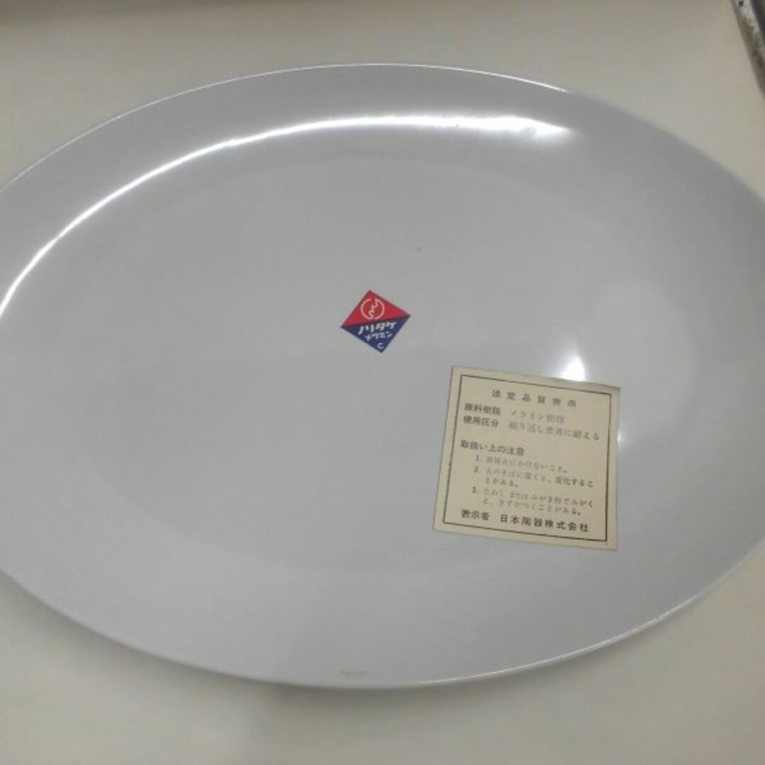 Noritake(ノリタケ)の(未使用品)  ノリタケメラミン食器　楕円皿　白 インテリア/住まい/日用品のキッチン/食器(食器)の商品写真