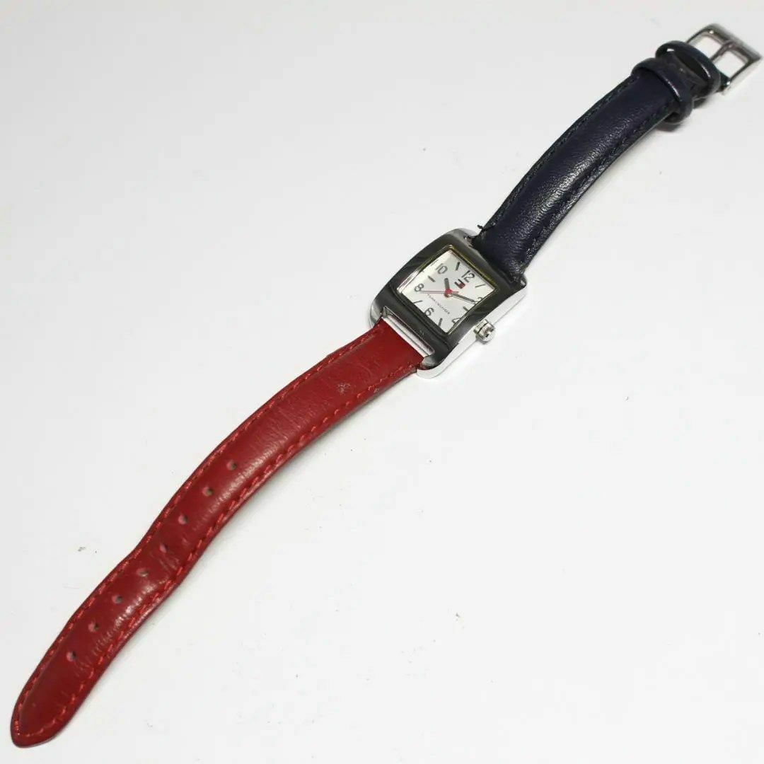 TOMMY HILFIGER(トミーヒルフィガー)のトミーヒルフィガー TOMMYHILFIGER 革ベルト スクエア 腕時計 レディースのファッション小物(腕時計)の商品写真