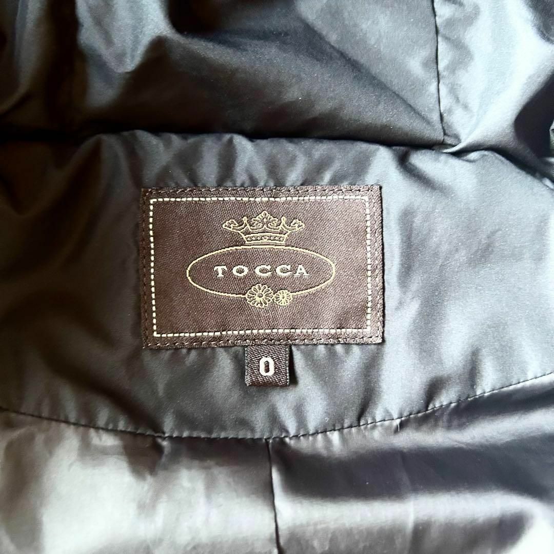 TOCCA(トッカ)のTOCCA   ＶＥＬＶＥＴ　ダウンコート　黒　0 レディースのジャケット/アウター(ダウンジャケット)の商品写真