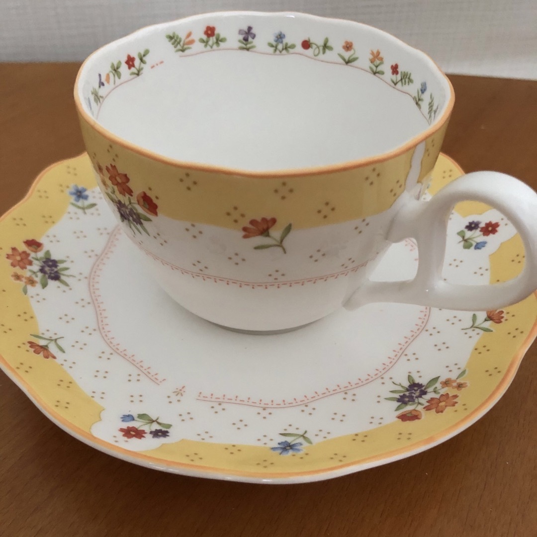 Noritake(ノリタケ)のノリタケ カップ&ソーサー2客セット インテリア/住まい/日用品のキッチン/食器(食器)の商品写真