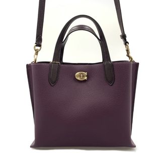 コーチ(COACH)の〇〇COACH コーチ ウィロウ トート 24 カラーブロック 2WAY トートバッグ  C8561 パープル(その他)