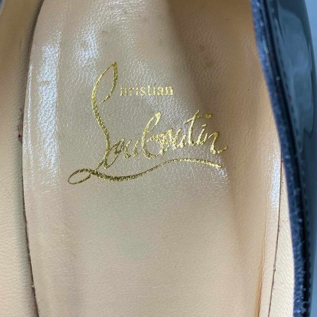 Christian Louboutin(クリスチャンルブタン)の3c9 《美品》 Christian Louboutin クリスチャン ルブタン BIANCA 140 ビアンカ ヒールパンプス 37 ブラック パテントレザー シューズ イタリア製 レディースの靴/シューズ(ハイヒール/パンプス)の商品写真