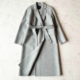 theory - 古着 美品【theory】グレーコート 無地 グレー Pサイズ XSの